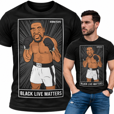 KOSZULKA ŚMIESZNA   GEORGE FLOYD BOXER